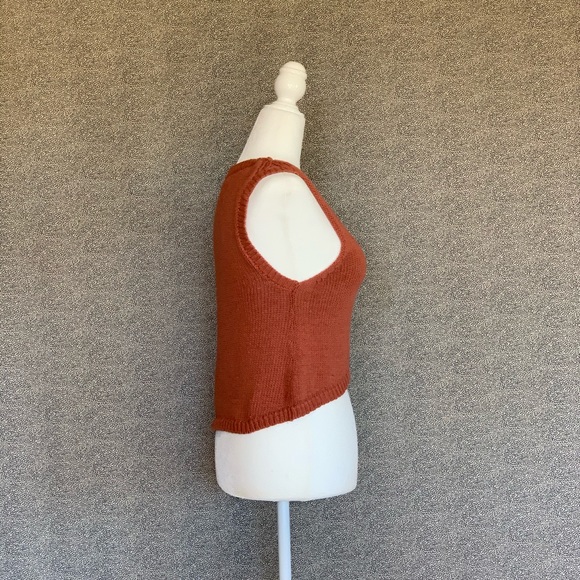 💫✨Burnt Orange Sweater Knit Crop Top✨💫 - Picture 2 of 3
